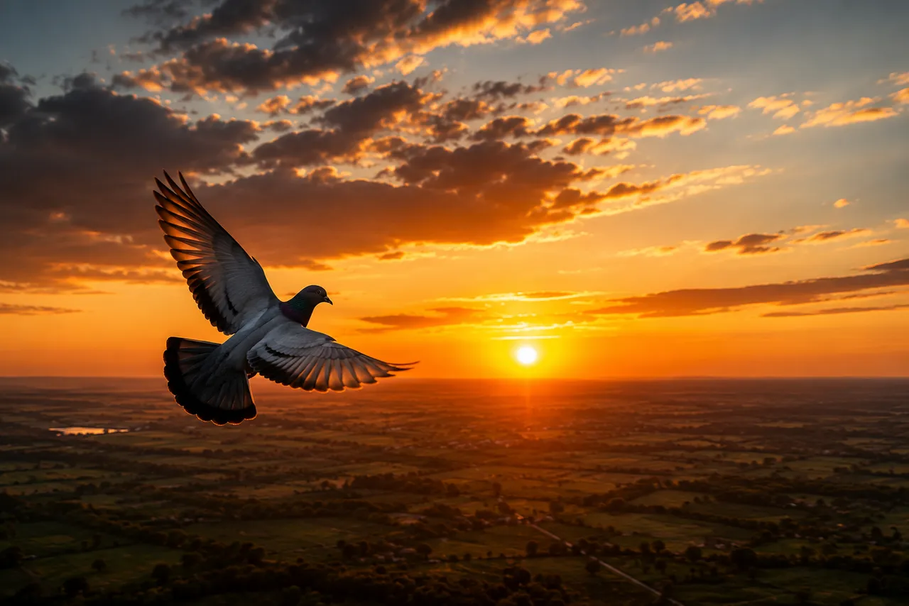 Você culpou o pombo. Depois culpou o vento. Nunca desconfiou do pôr do sol.